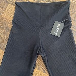 Onzie rib studio flare leg pant.